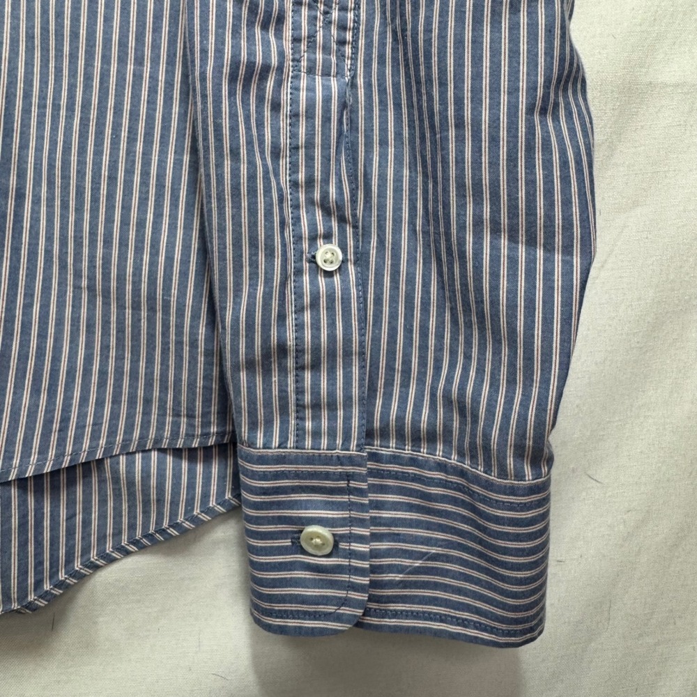 JACK SPADE Mens Blue Stripe‎ Button Down Shirt XXL Bleecker Street New York - Picture 8 of 11